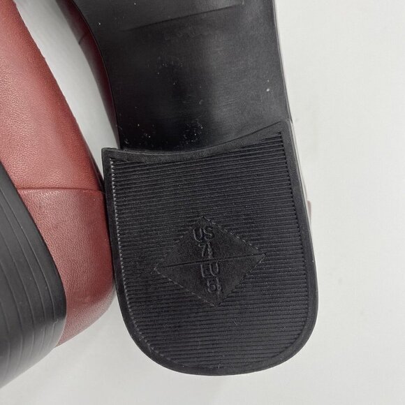 NIB EASY SPIRIT Womens Burgundy Goldengirlzu Slip-on Leather Pumps 7.5M - Picture 6 of 8